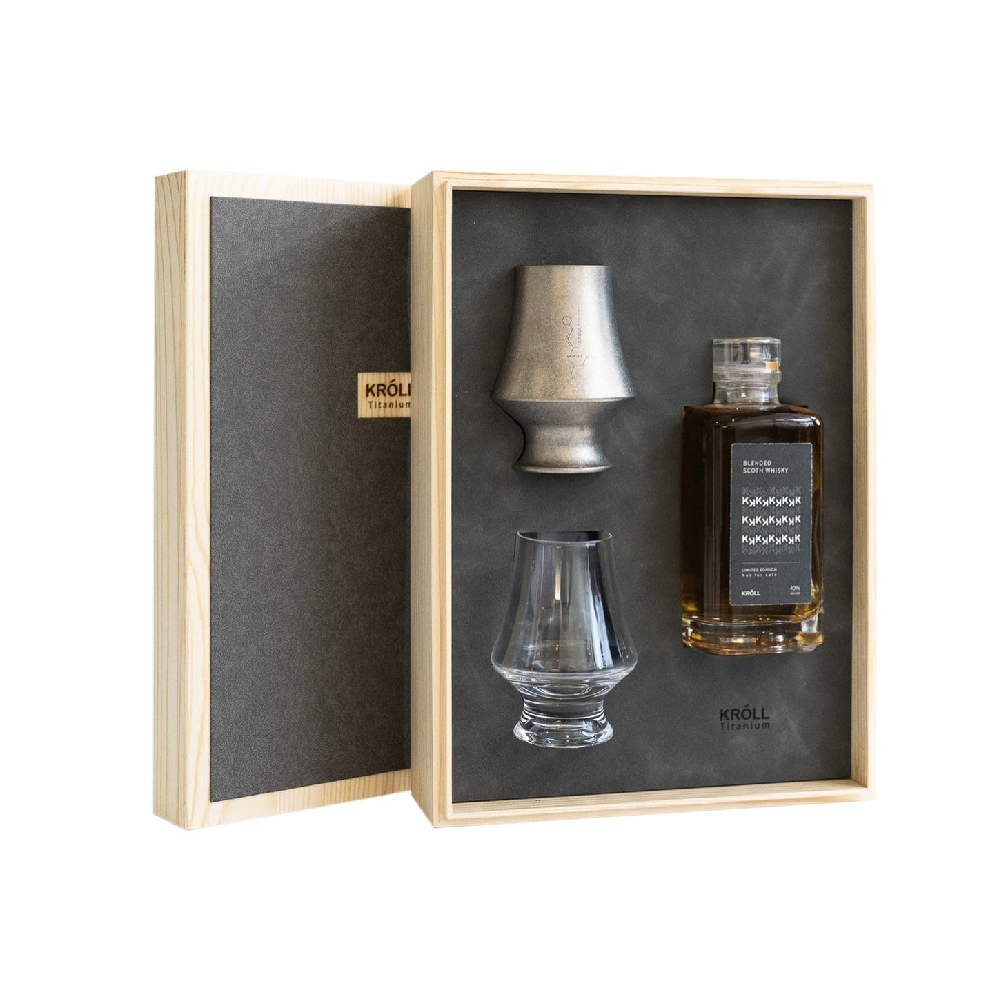 KRÓLL - Titanium Whisky Cup Set